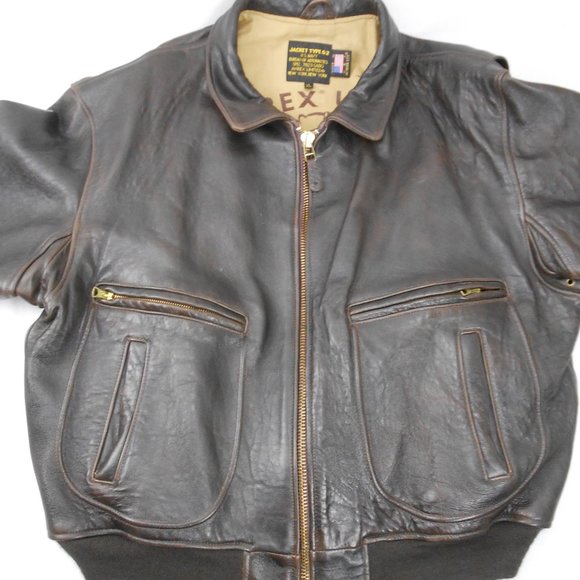Avirex U.S. NAVY AERONAUTICS 7823 Leather jacket